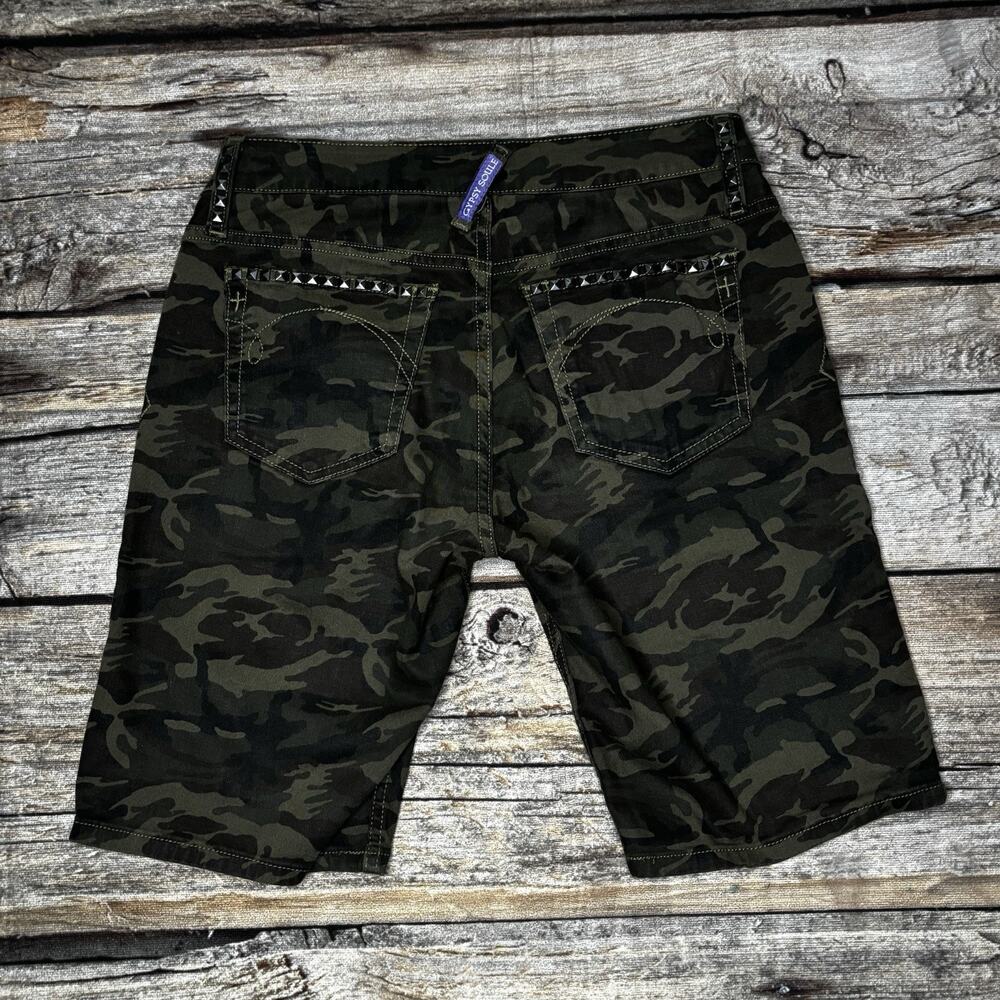 Gypsy Soule Camo Shorts Womens Size 4/27 Studded Pockets Western